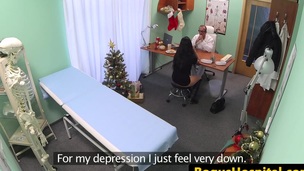 Depressed patient fucks doctor for happiness