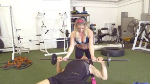 Getting bonked in the gym brings a specific enjoyment to Cali Carter