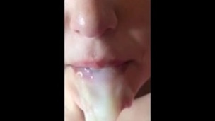 cum in throat compilation