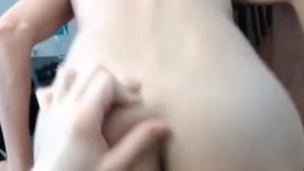 Sexy amateur cutie sucks and rides rod POV