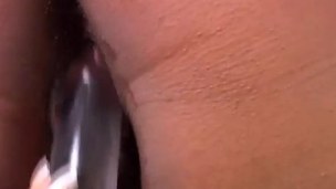 Tasty thick black chick loves to screw her fat juicy pussy 4U