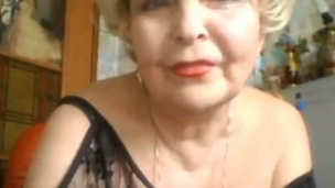 Age isn't stopping this naughty granny from rubbing her old snatch on webcam