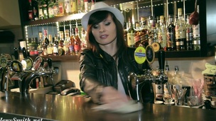 Jeny Smith naked barmaid on duty