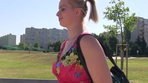 Ebba Sofie in Flower Dress Beauty Fucks for Specie - PublicAgent