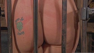 A metal cage and a harsh mistress is all that this cum-hole needs to be disciplined. Stick around and have a fun how the mistress plays with this naked girl and how uncomplaining she will become. Every naughty bitch deserves a treatment like this!