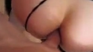 Gaped anal hole gets hard cock pleasure